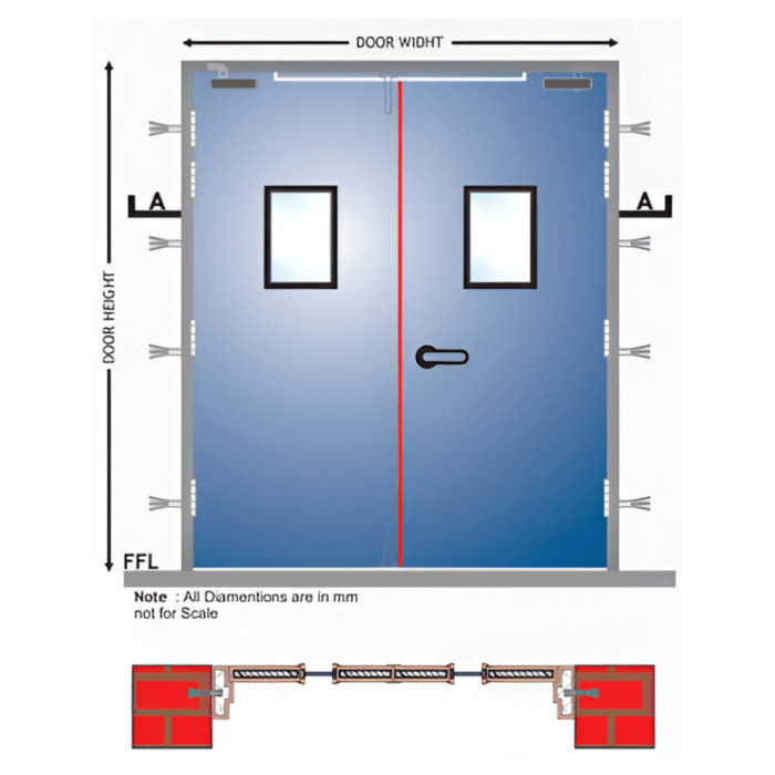 46mm Thick HMPS Doors - Hollow Metal Pressed Steel