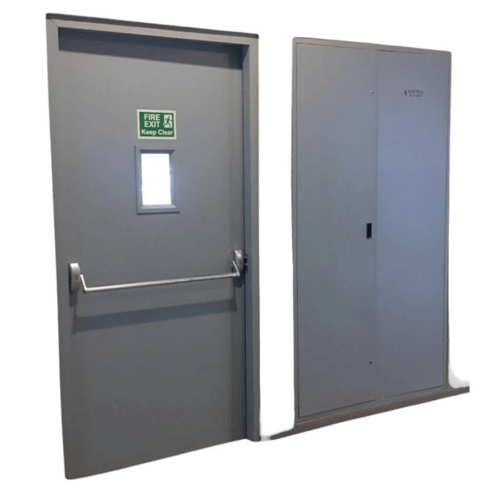 48mm Thick Metal Fire Rated Doors 3