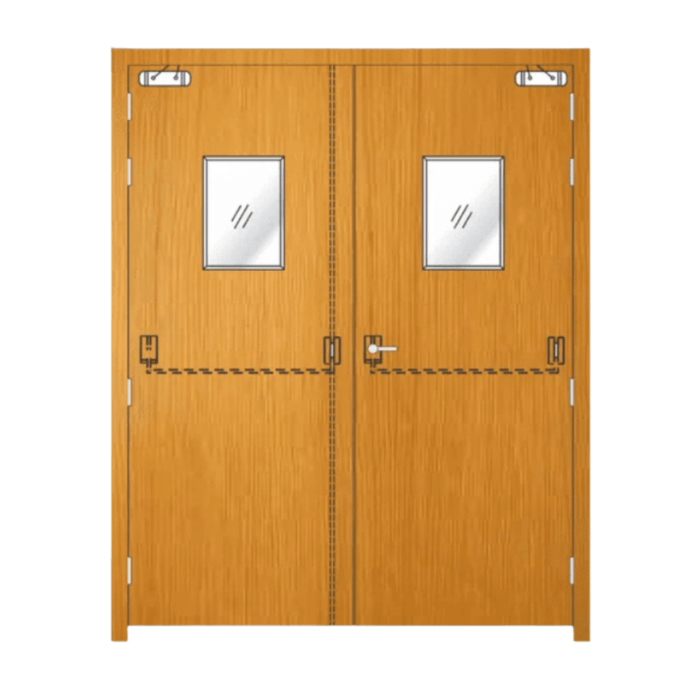 55mm Thick Wooden Fire Rated Doors 1