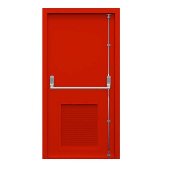 louvered fire door